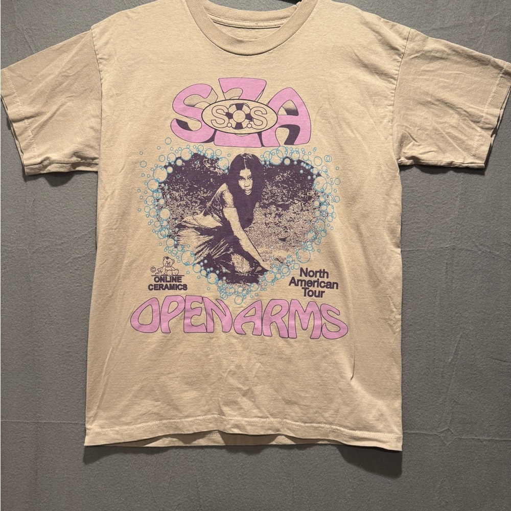 Beige Graphic T-Shirt